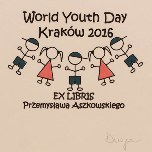 Exlibris by Dagmara Dragan from Poland for Przemystawa Aszkowskiego - Child 