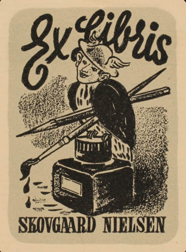 Exlibris by Skovgaard Nielsen from Denmark for Skovgaard Nielsen - Hermes Art 