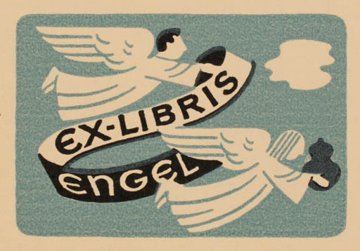 Exlibris by Poul Petersen from Denmark for ? Engel - Angel 