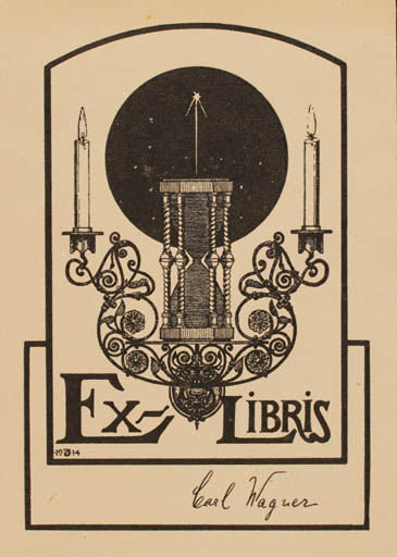 Exlibris by Jens Ølsgård from Denmark for Carl Wagner - Jugend 