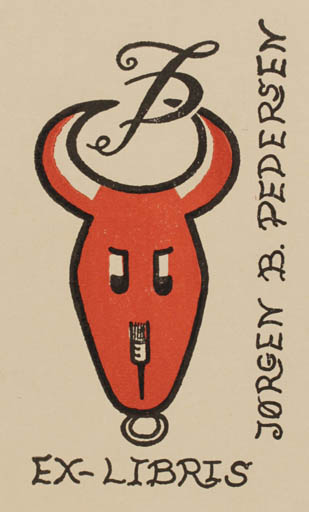 Exlibris by Jørgen B Pedersen from Denmark for Jørgen B Pedersen - 