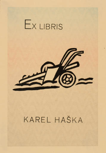 Exlibris by Vojtech Vrastil from Czech Republic for Karel Haska - Working Technology 