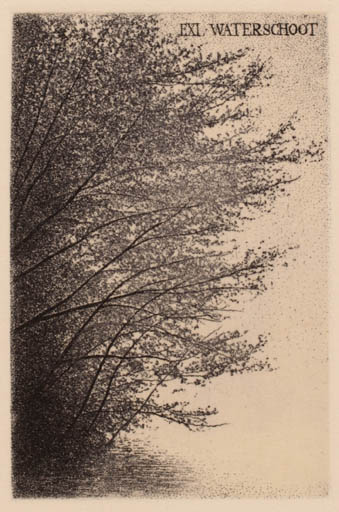 Exlibris by S. Tomura from Japan for Jos van Waterschoot - Maritime Tree 