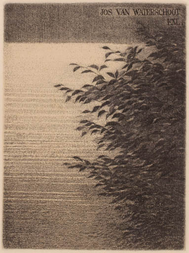 Exlibris by S. Tomura from Japan for Jos van Waterschoot - Flora Scenery/Landscape 