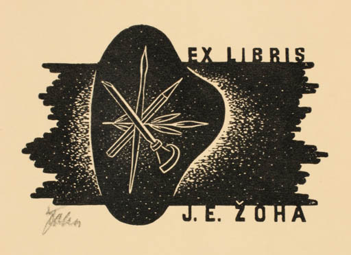 Exlibris by Jar. E. Zoha from Czech Republic for Jar. E. Zoha - Art 