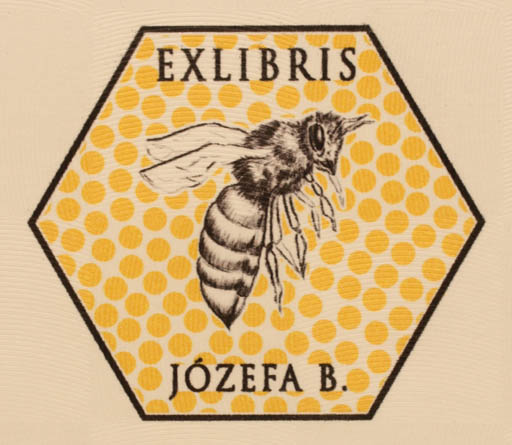 Exlibris by Ewa Ziembicka from Poland for Józefa B. - Fauna 