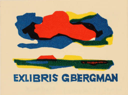 Exlibris by Cees Andriessen from Netherland for Gerard Bergman - Scenery/Landscape 