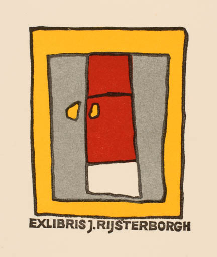 Exlibris by Cees Andriessen from Netherland for Jan Rijsterborgh - Abstract 