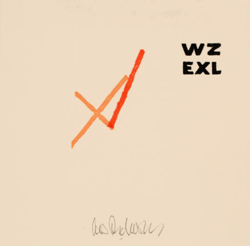 Exlibris by Cees Andriessen from Netherland for ? W. Z. - Abstract 