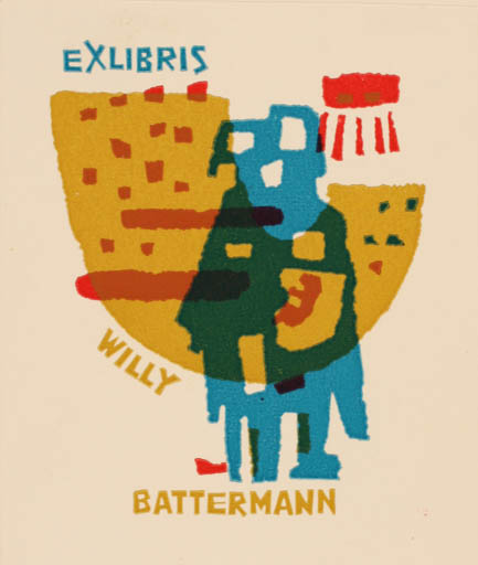 Exlibris by Jan Battermann from Netherland for Willy en Jan Battermann - Abstract 