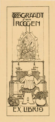 Exlibris by Hans Beers from Netherland for Graadt van Troggen - Working 