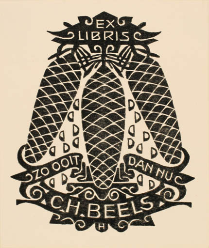 Exlibris by G. P. L. Hilhorst from Netherland for C. H. Beels - Flora 