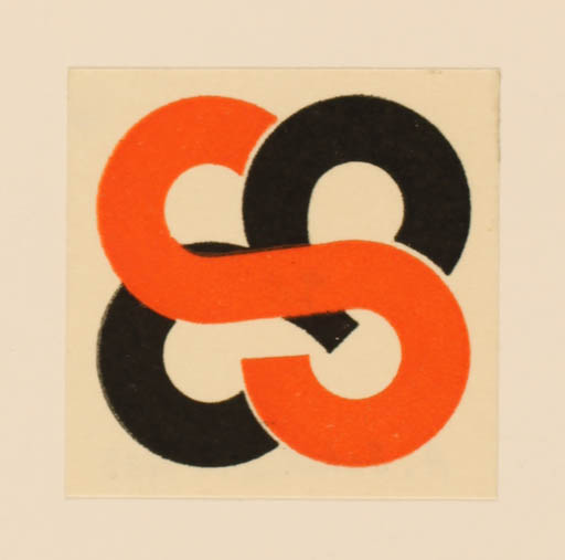 Exlibris by A. I. J. Schellart from Netherland for ? E. S. - Monogram 