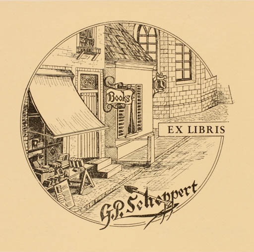 Exlibris by G. P. Scheppert from Netherland for G. P. Scheppert - Book City 