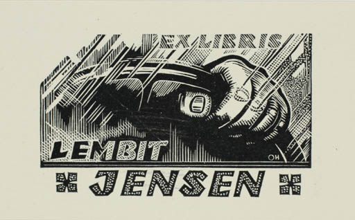 Exlibris by Johannes Juhansoo from Estonia for Lembit Jensen - Car Technology 