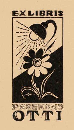 Exlibris by Johannes Juhansoo from Estonia for Perekond Otti - Flora Technology 