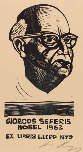 Exlibris by Lembit Lepp from Estonia for Lembit Lepp - Portrait 