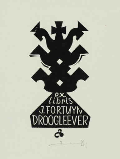 Exlibris by Zbigniew Dolatowski from Poland for J. Fortuyn Droogleever - 