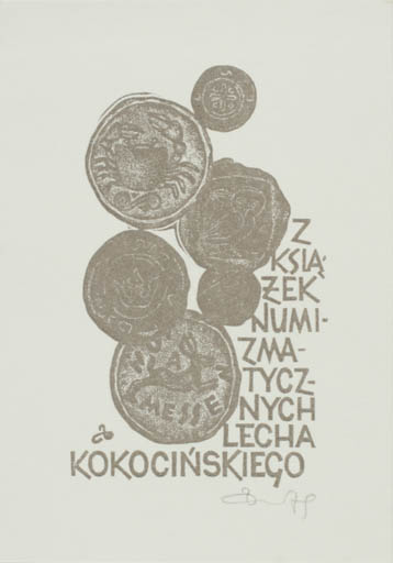 Exlibris by Zbigniew Dolatowski from Poland for Lecha Kokocinskiego - 