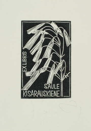 Exlibris by Zbigniew Jozwik from Poland for Saule Kiserauskiene - Flora 