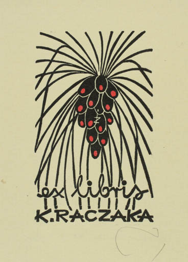 Exlibris by Zbigniew Jozwik from Poland for Klemens Raczak - Abstract Flora 