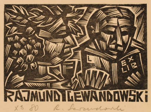 Exlibris by Rajmund Lewandowski from Poland for Rajmund Lewandowski - 