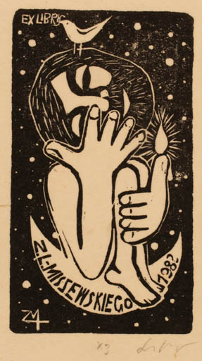 Exlibris by Zbigniew Lubicz-Miszewski from Poland for Z. L. Miszewskiego - Hand(s) 