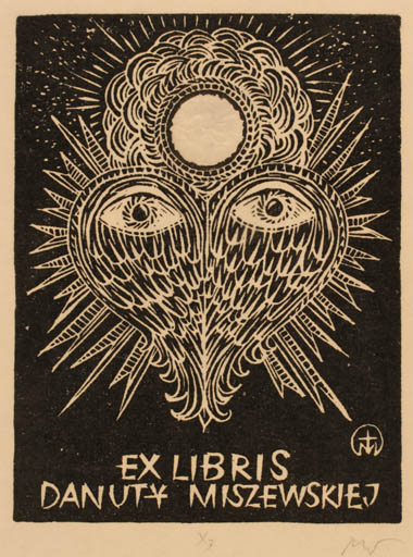 Exlibris by Zbigniew Lubicz-Miszewski from Poland for Danuty Miszewskiej - 