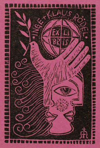 Exlibris by Zbigniew Lubicz-Miszewski from Poland for Klaus & Inge Rödel - 