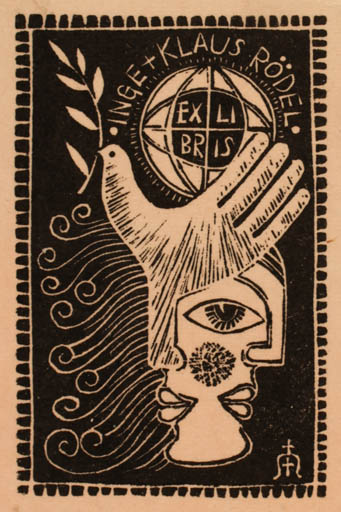 Exlibris by Zbigniew Lubicz-Miszewski from Poland for Klaus & Inge Rödel - 