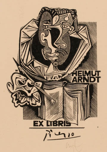 Exlibris by Wojciech Luczak from Poland for Helmut Arndt - 