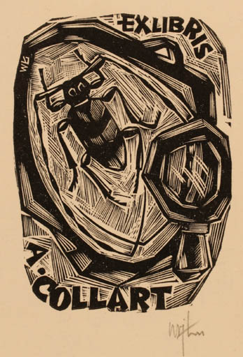 Exlibris by Wojciech Luczak from Poland for Albert Collart - Insect 