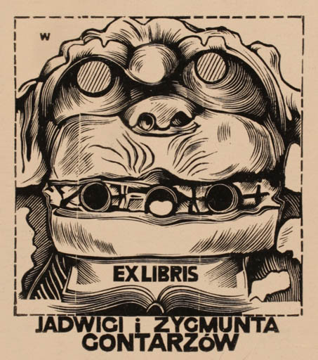 Exlibris by Wojciech Luczak from Poland for Jadwich i Zycmunta Contarzow - 