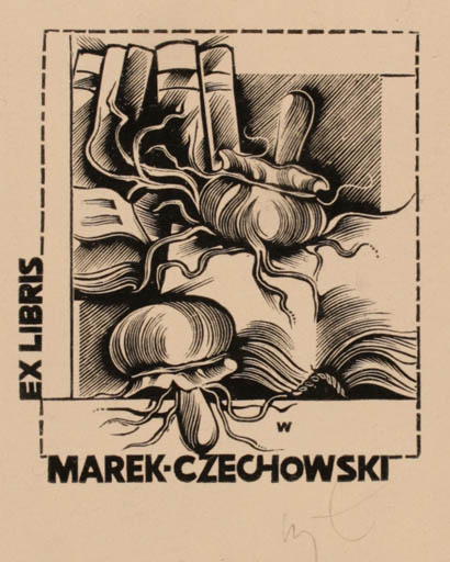 Exlibris by Wojciech Luczak from Poland for Marek Czechowski - Book 