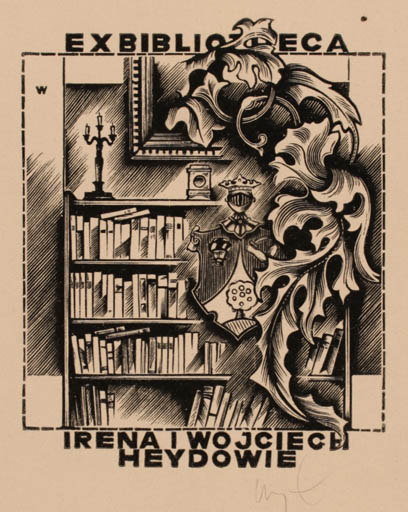 Exlibris by Wojciech Luczak from Poland for Irena i Wojciech Heydowie - Book Interior 