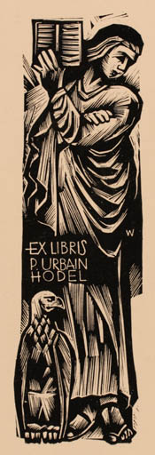 Exlibris by Wojciech Luczak from Poland for Pater Urban Hodel - 