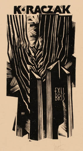 Exlibris by Wojciech Luczak from Poland for Klemens Raczak - Book 