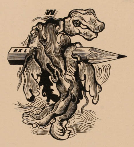 Exlibris by Wojciech Luczak from Poland for ? W. - 