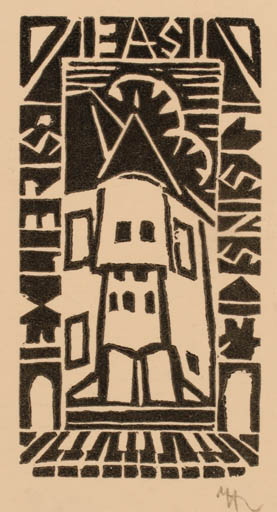 Exlibris by Wieslaw Röhrenschef from Poland for S. Rysinski - Architecture 