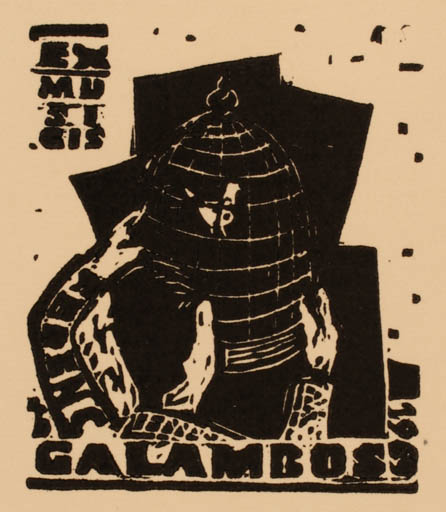 Exlibris by Bronislav Josef Tomecki from Poland for ? ? - 