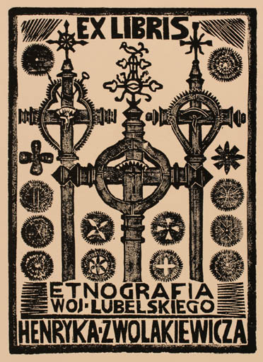 Exlibris by Henryk Zwolakiewicz from Poland for Henryk Zwolakiewicz - Religion 
