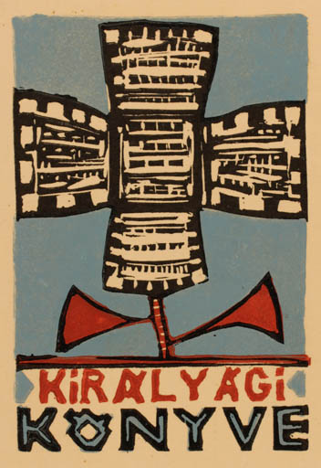 Exlibris by Tibor Moskal from Hungary for ? Kiralyagi - 