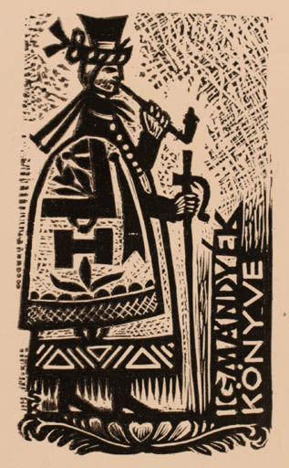 Exlibris by Karoly Sterbenz from Hungary for ? Igmandiek - 