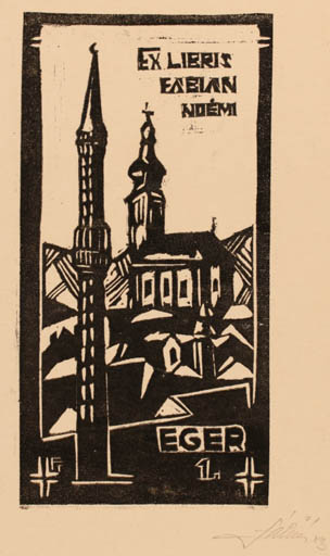 Exlibris by Fabian Tivavdar from Hungary for Fabian Noemi - City Church 