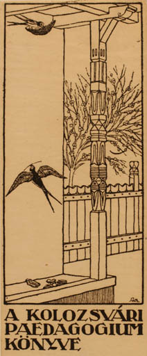 Exlibris by J. Töth from Hungary for A. Kolozsvari - Bird Jugend 