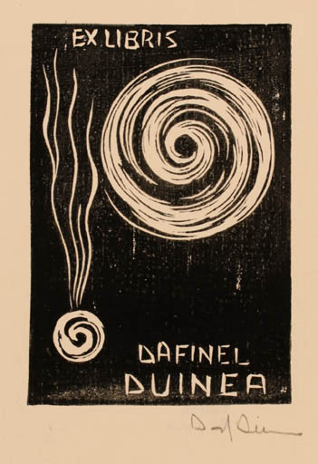 Exlibris by Dafinel Duinea from Romania for Dafinel Duinea - Abstract Cosmos 