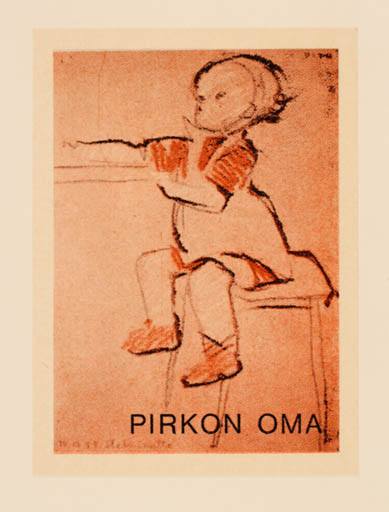 Exlibris by Helmiriitta Honkanen from Finland for Pirkon Oma - Child 