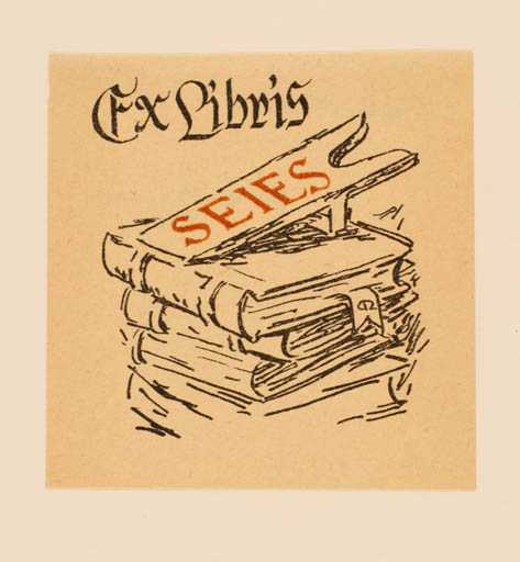 Exlibris by Aarne Nopsanen from Finland for ? Seies - Book 