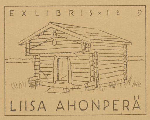 Exlibris by Pekka Törmä from Finland for Liisa Ahonperä - Architecture 