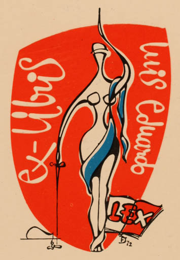 Exlibris by Luis Eduardo de Olivera Dias Ferreira from Portugal for Luis Eduardo de Olivera Dias Ferreira - 